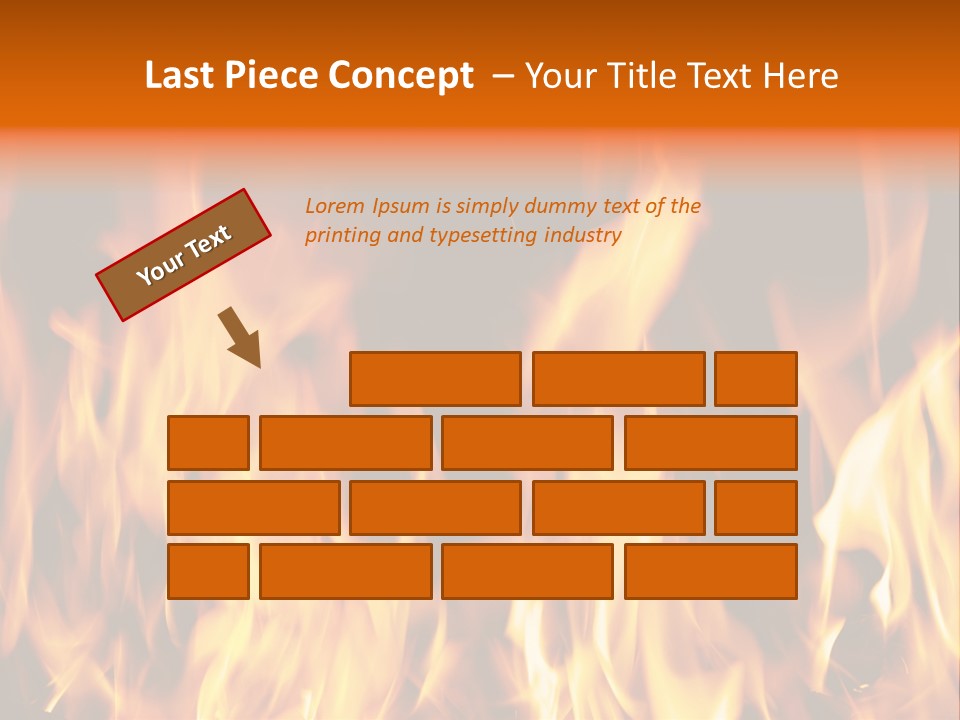 Temperature Fireplace Grill PowerPoint Template