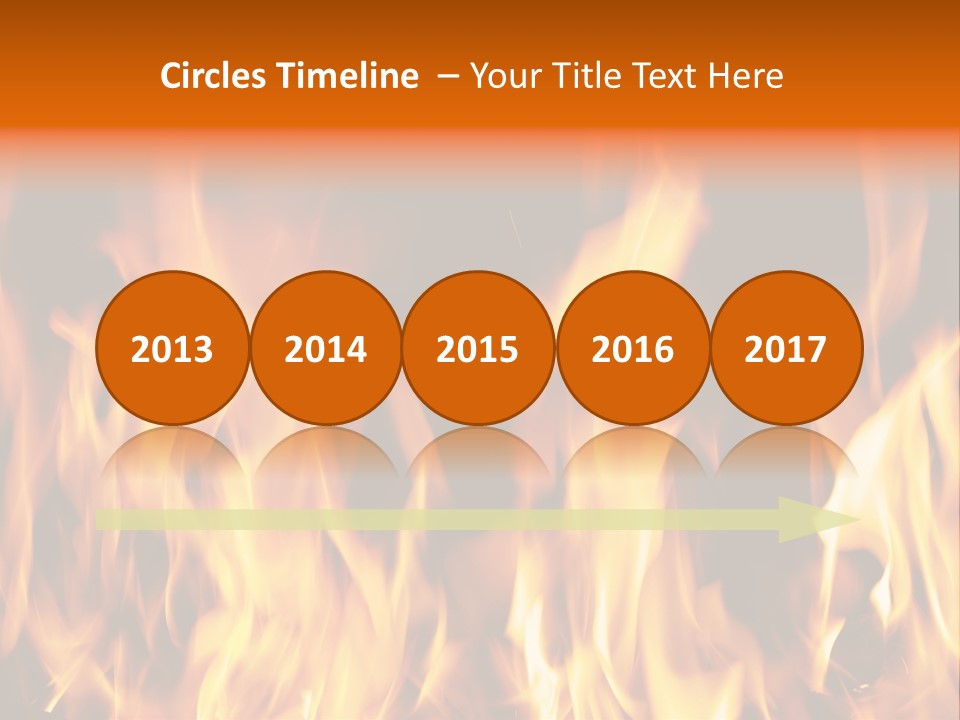 Temperature Fireplace Grill PowerPoint Template