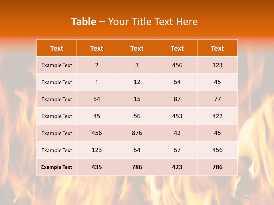 Temperature Fireplace Grill PowerPoint Template