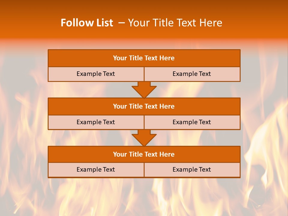 Temperature Fireplace Grill PowerPoint Template