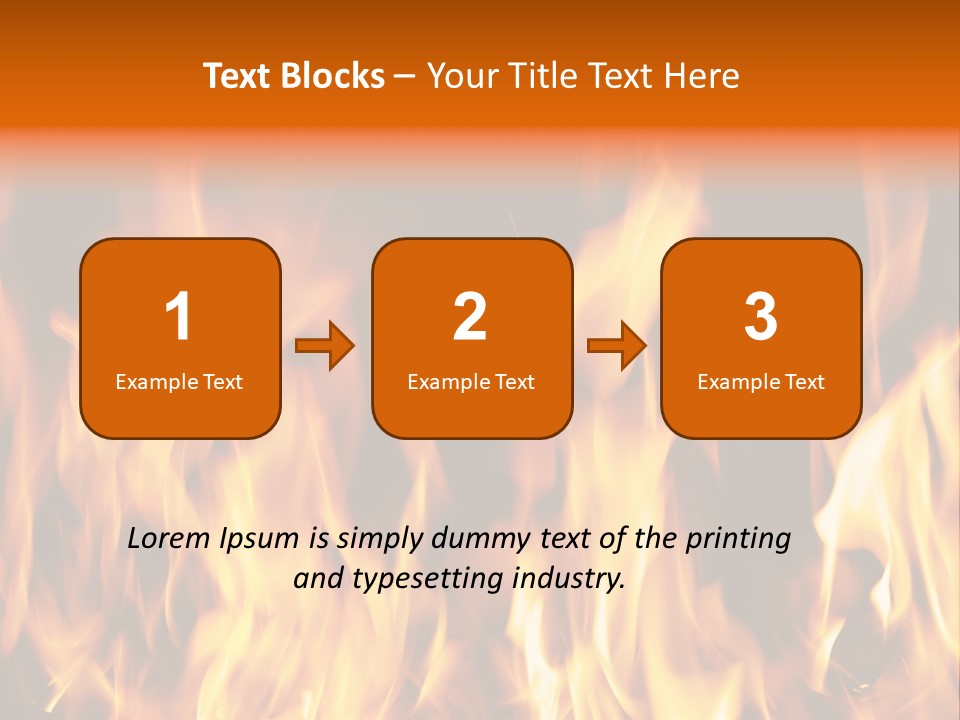 Temperature Fireplace Grill PowerPoint Template