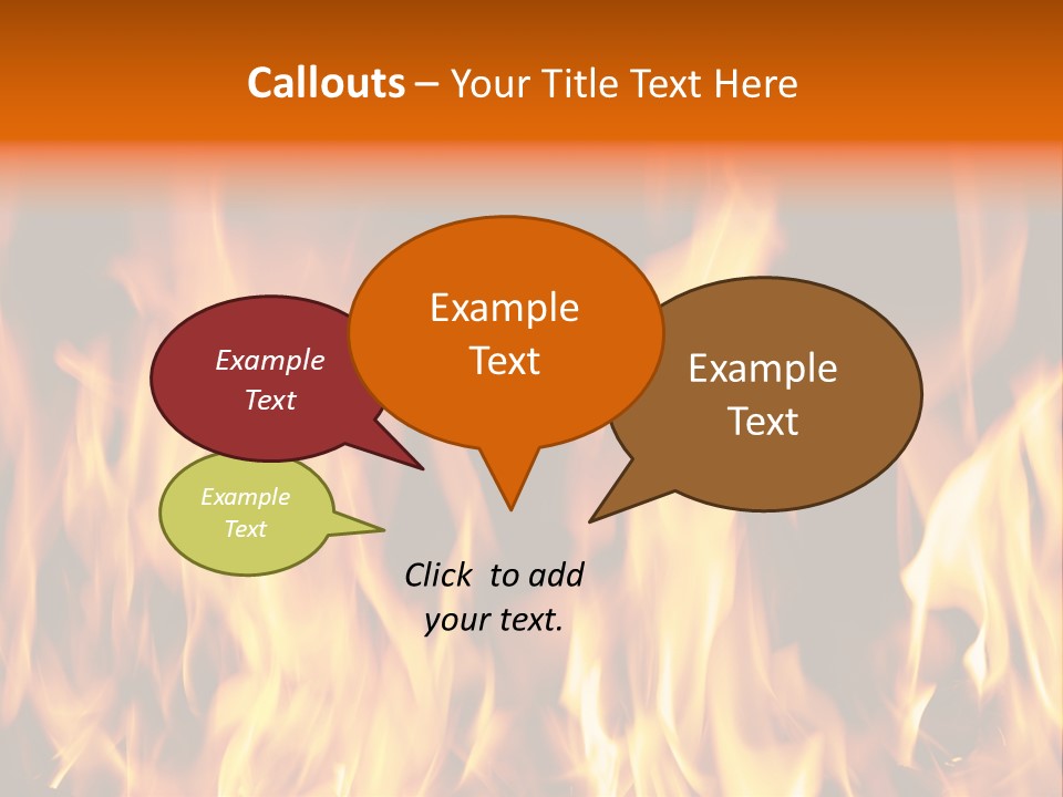 Temperature Fireplace Grill PowerPoint Template