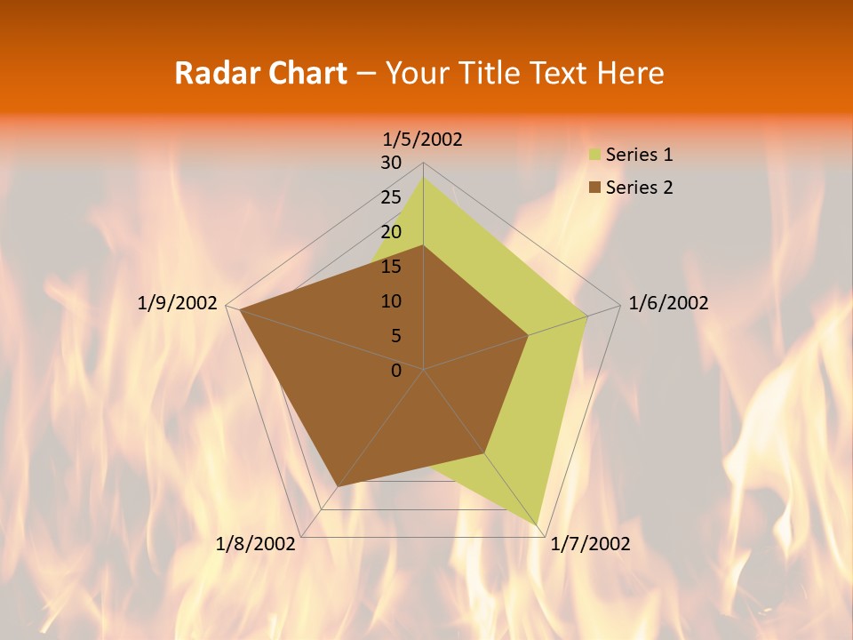 Temperature Fireplace Grill PowerPoint Template
