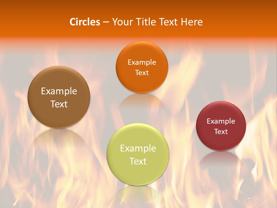 Temperature Fireplace Grill PowerPoint Template