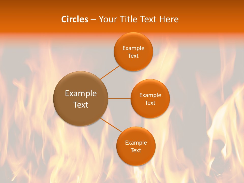 Temperature Fireplace Grill PowerPoint Template