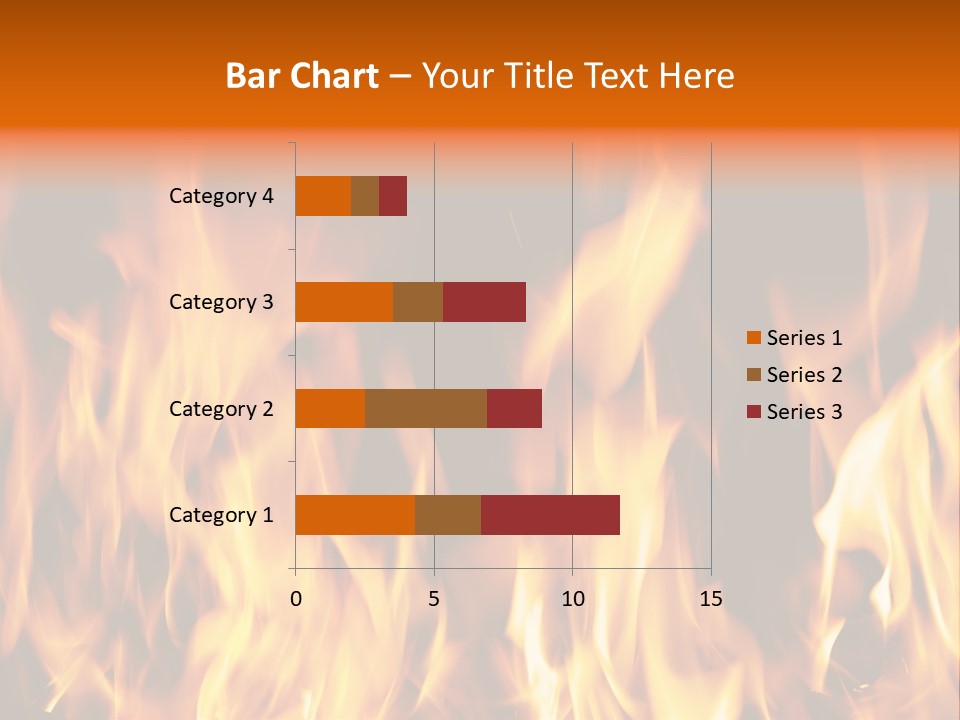 Temperature Fireplace Grill PowerPoint Template