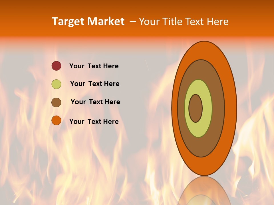 Temperature Fireplace Grill PowerPoint Template