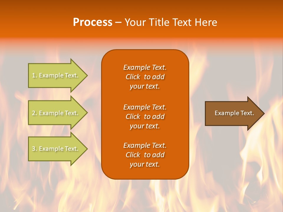 Temperature Fireplace Grill PowerPoint Template