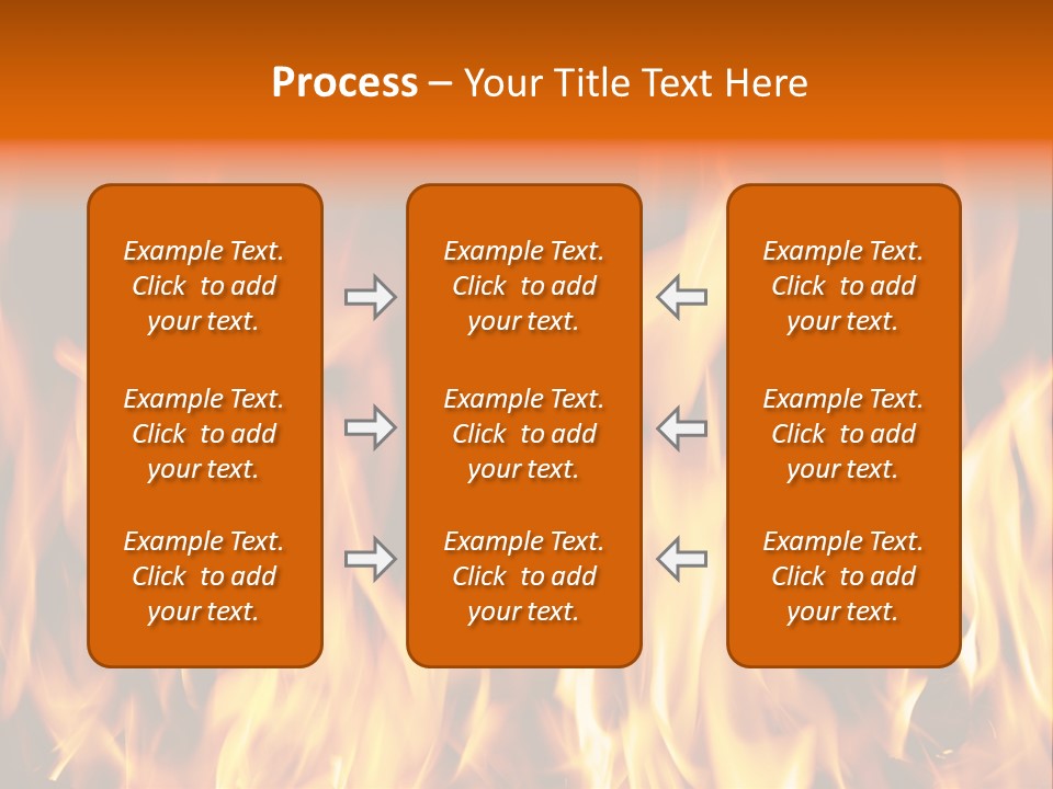 Temperature Fireplace Grill PowerPoint Template