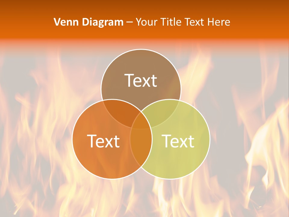 Temperature Fireplace Grill PowerPoint Template