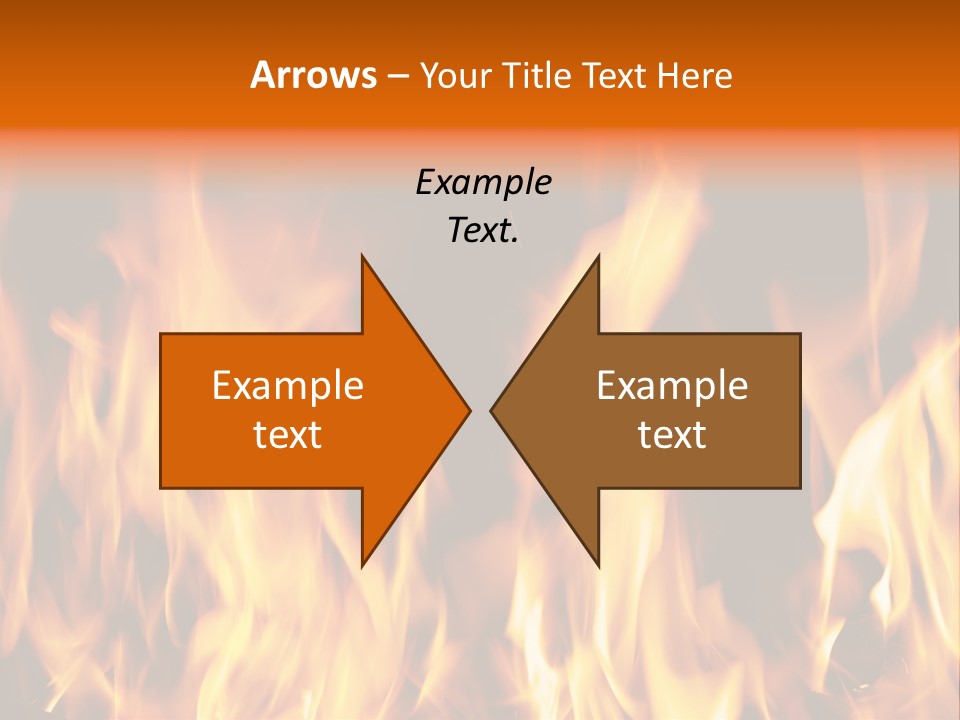 Temperature Fireplace Grill PowerPoint Template