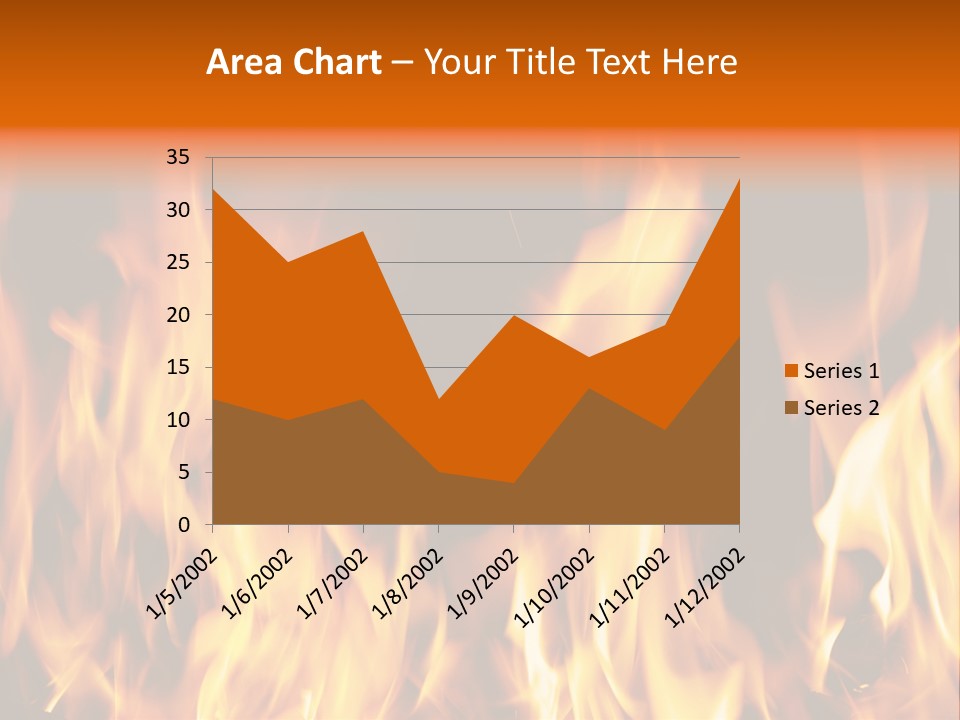 Temperature Fireplace Grill PowerPoint Template