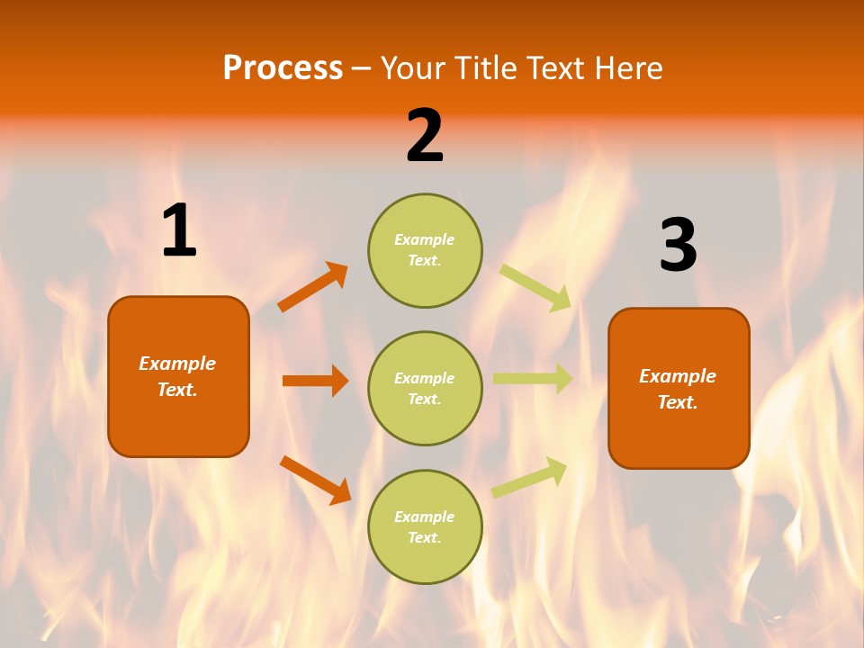 Temperature Fireplace Grill PowerPoint Template