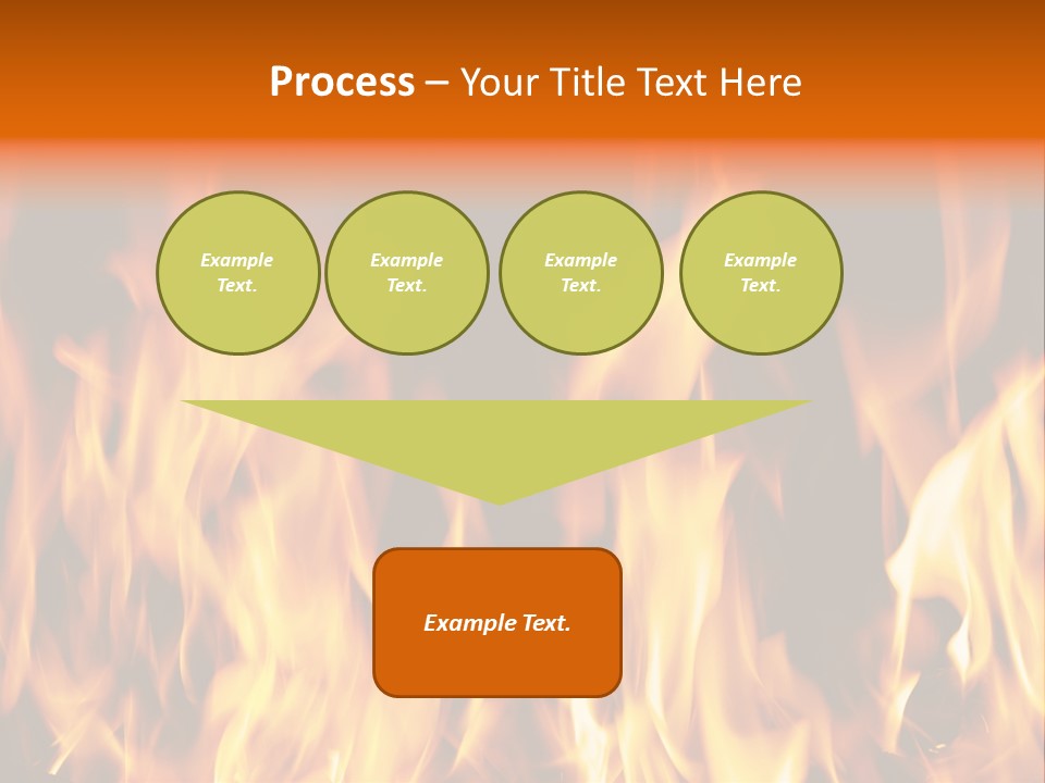 Temperature Fireplace Grill PowerPoint Template