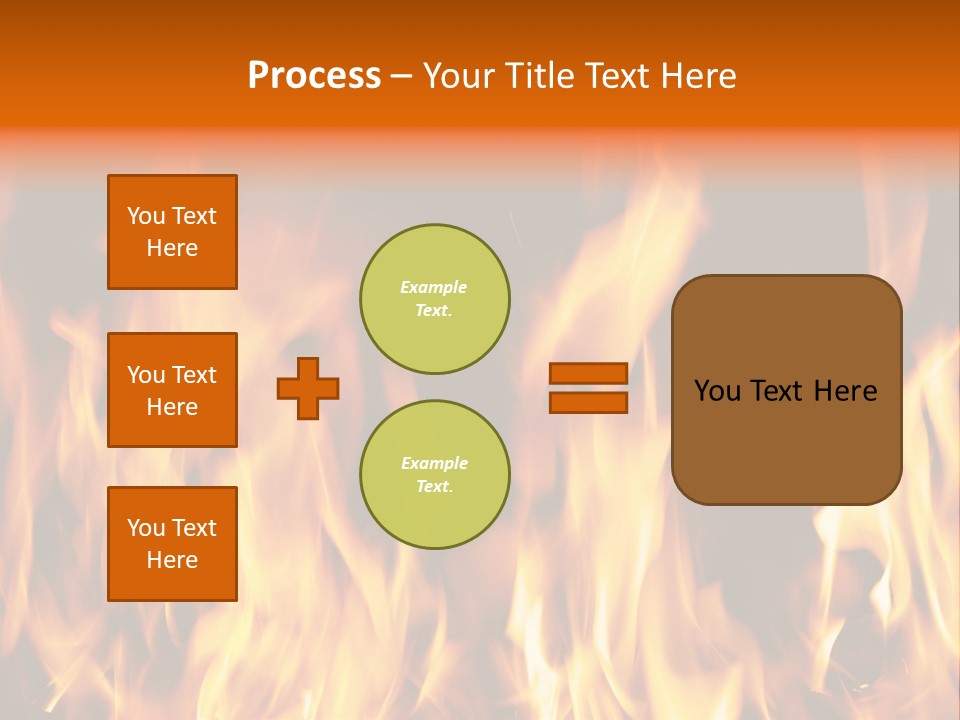 Temperature Fireplace Grill PowerPoint Template