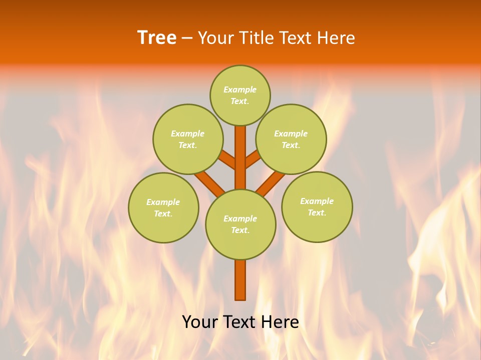 Temperature Fireplace Grill PowerPoint Template