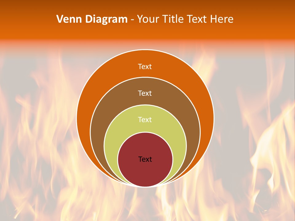 Temperature Fireplace Grill PowerPoint Template