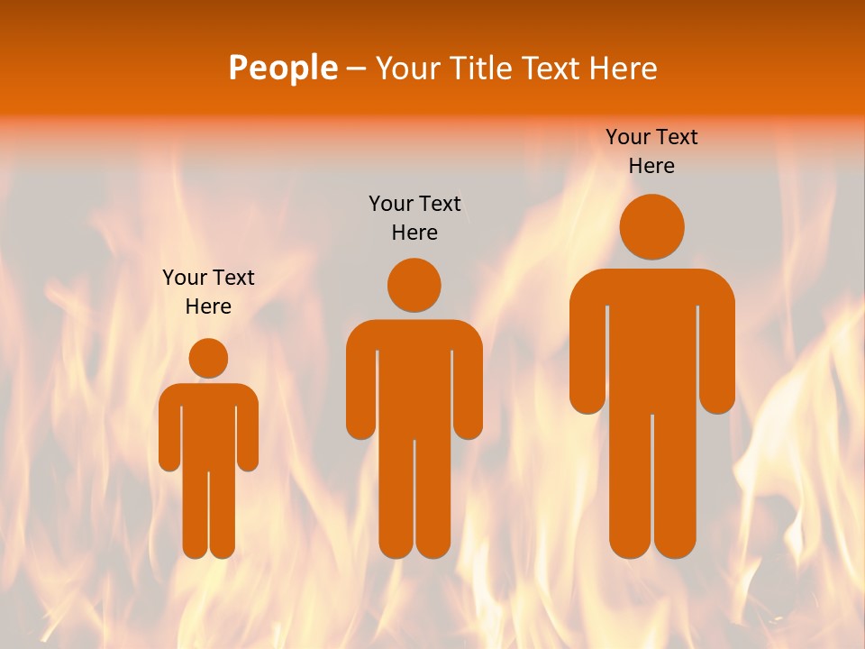 Temperature Fireplace Grill PowerPoint Template