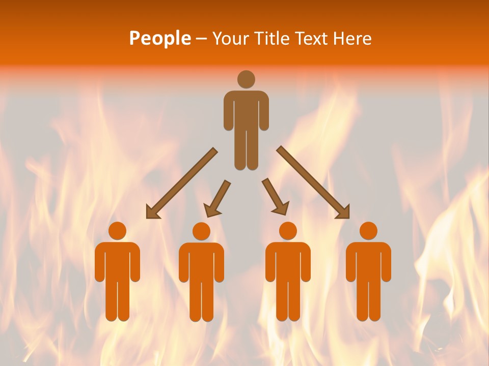 Temperature Fireplace Grill PowerPoint Template