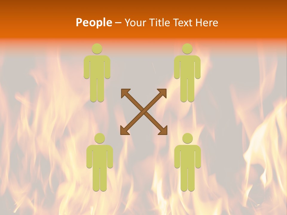 Temperature Fireplace Grill PowerPoint Template