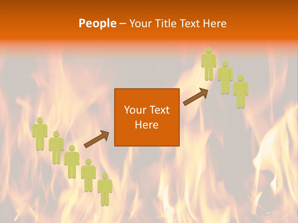 Temperature Fireplace Grill PowerPoint Template
