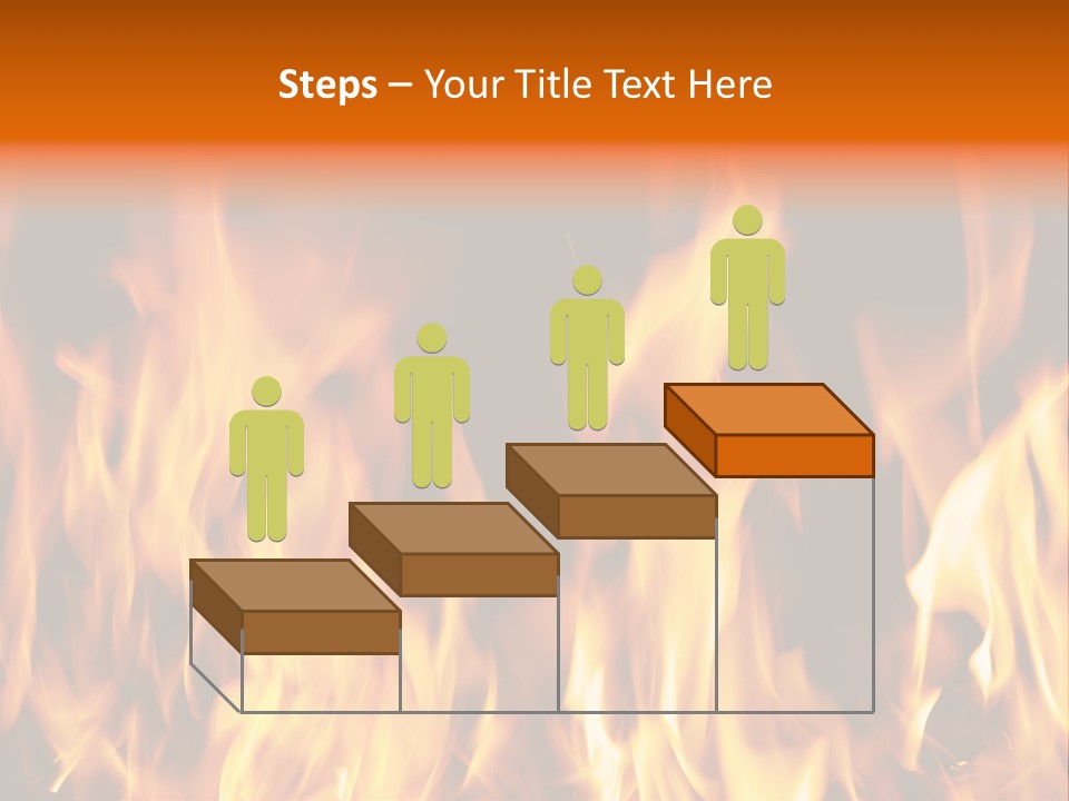 Temperature Fireplace Grill PowerPoint Template