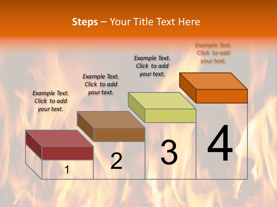 Temperature Fireplace Grill PowerPoint Template