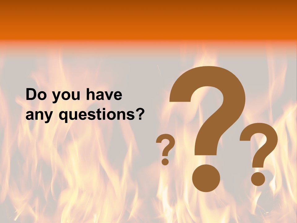 Temperature Fireplace Grill PowerPoint Template