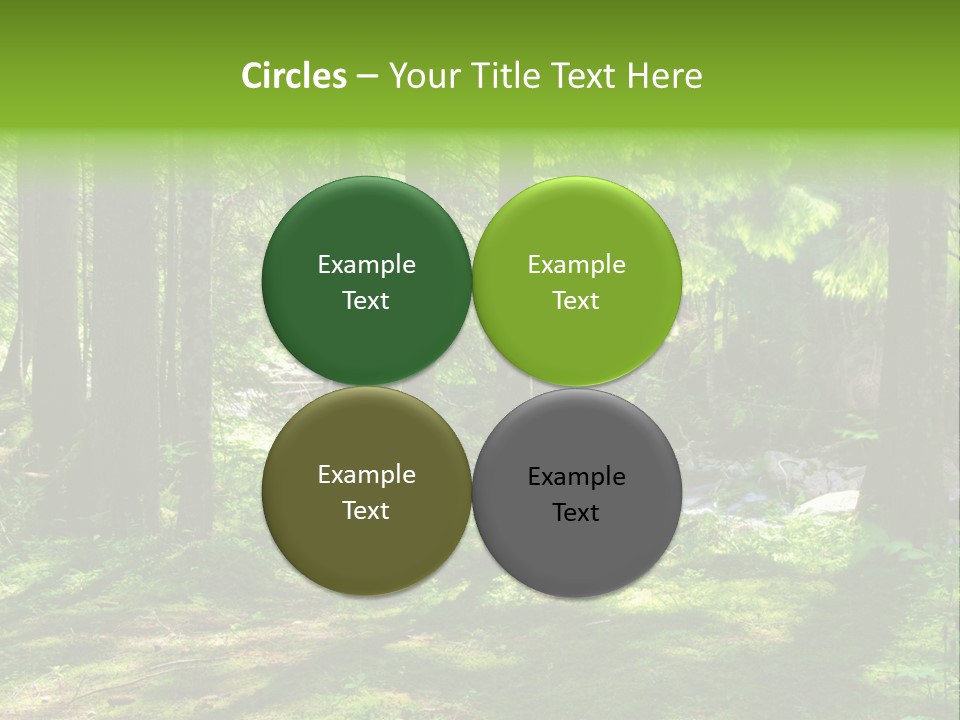 Green Uplifting Nature PowerPoint Template