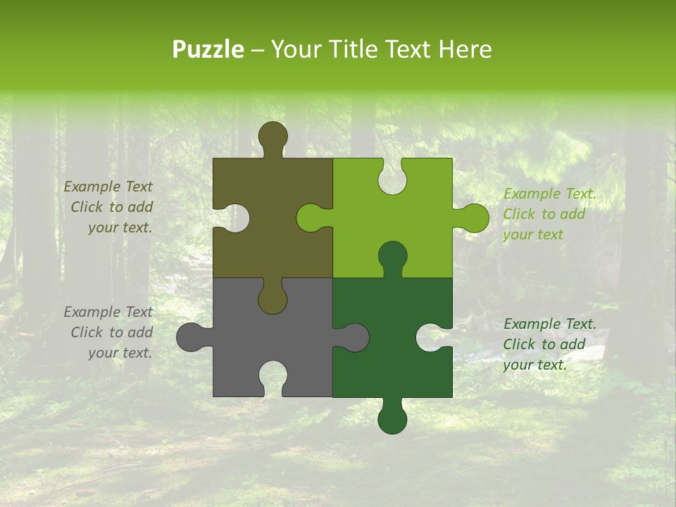 Green Uplifting Nature PowerPoint Template