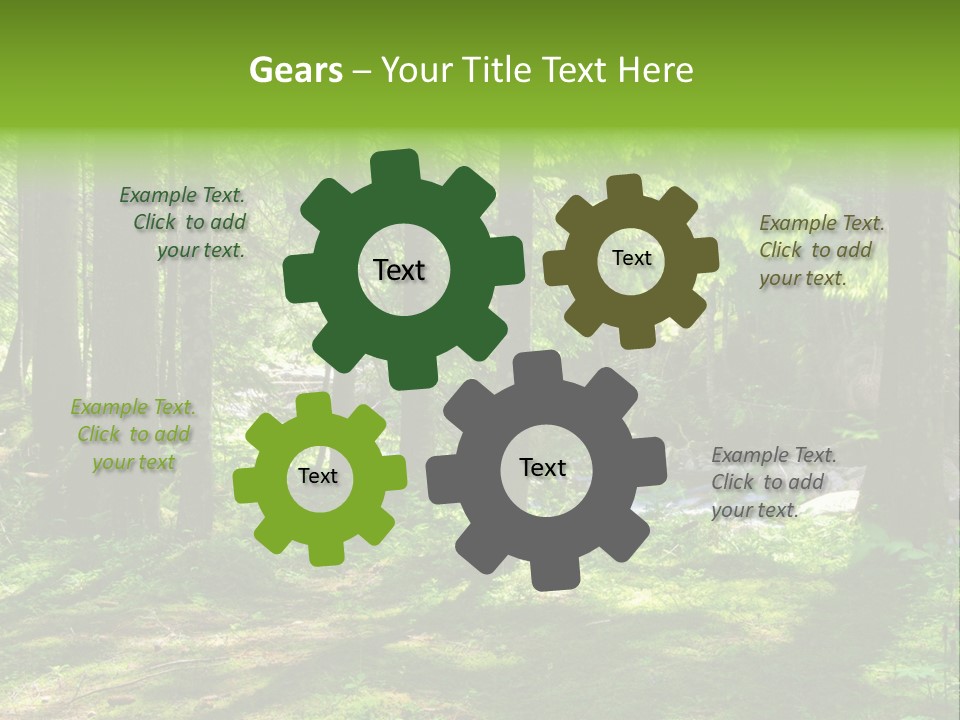 Green Uplifting Nature PowerPoint Template