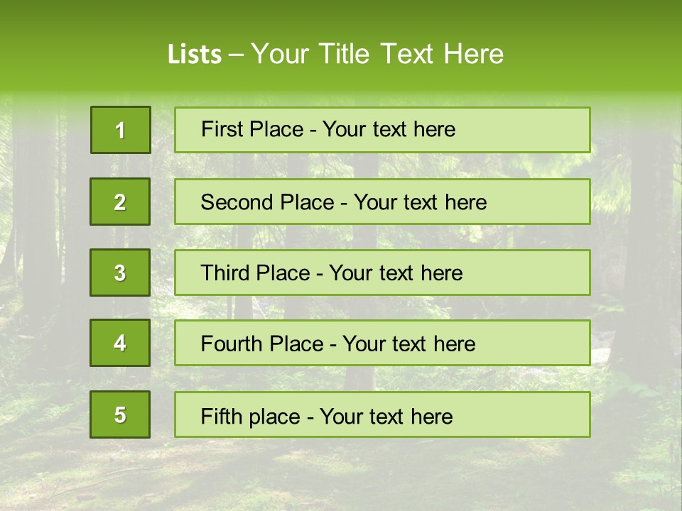 Green Uplifting Nature PowerPoint Template