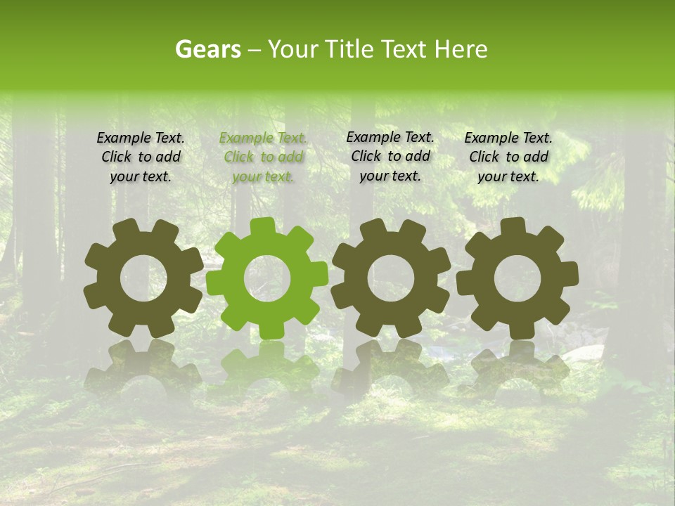 Green Uplifting Nature PowerPoint Template