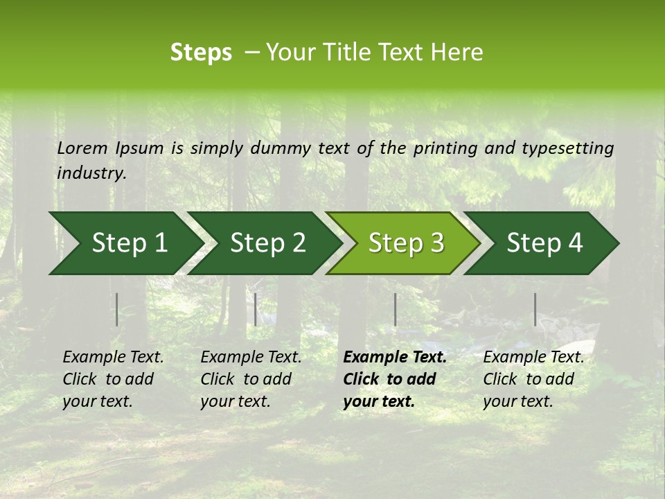 Green Uplifting Nature PowerPoint Template