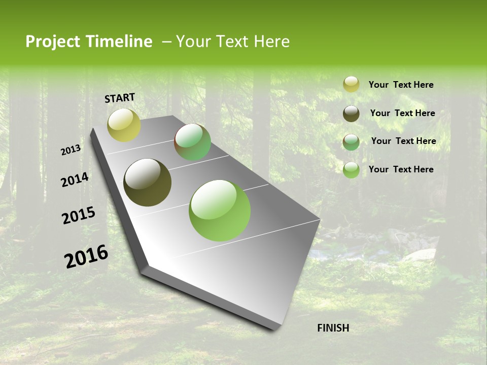 Green Uplifting Nature PowerPoint Template