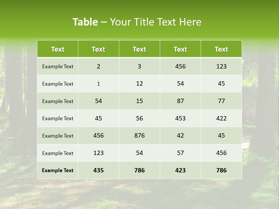 Green Uplifting Nature PowerPoint Template