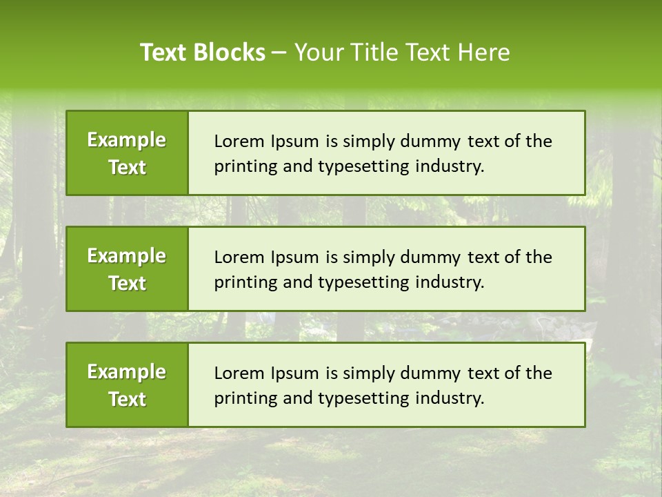 Green Uplifting Nature PowerPoint Template