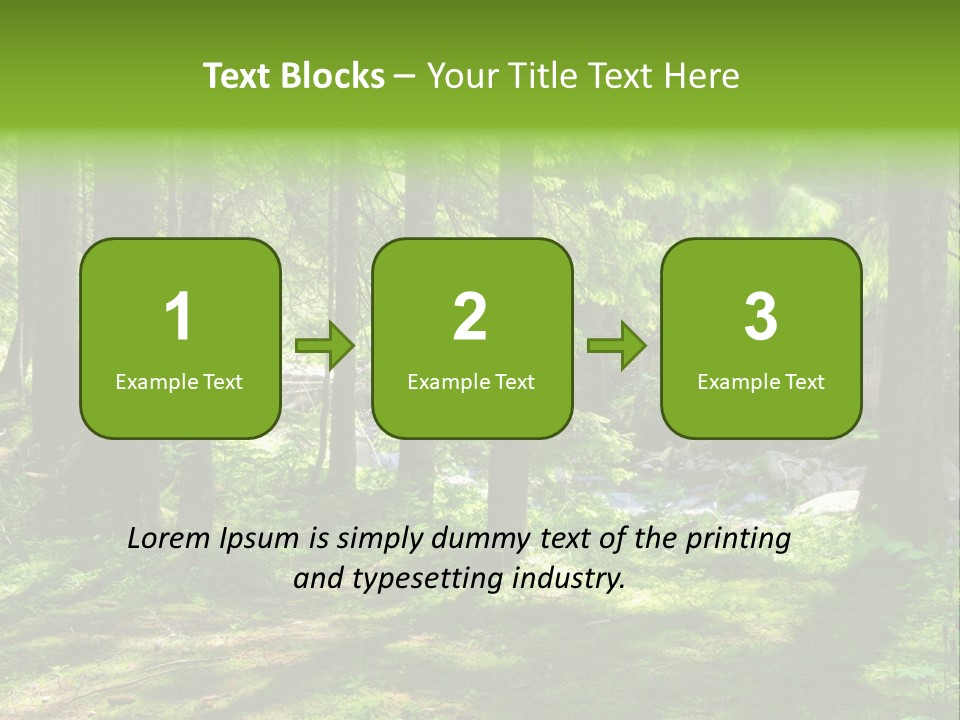 Green Uplifting Nature PowerPoint Template
