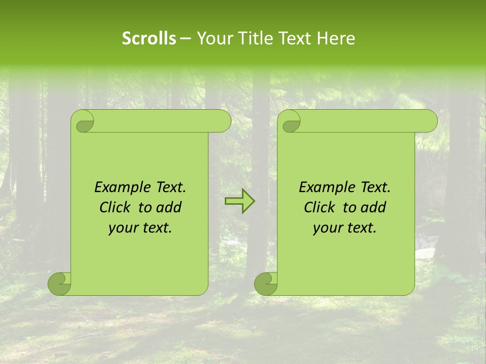 Green Uplifting Nature PowerPoint Template