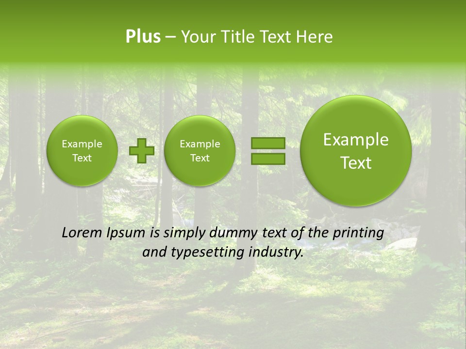 Green Uplifting Nature PowerPoint Template