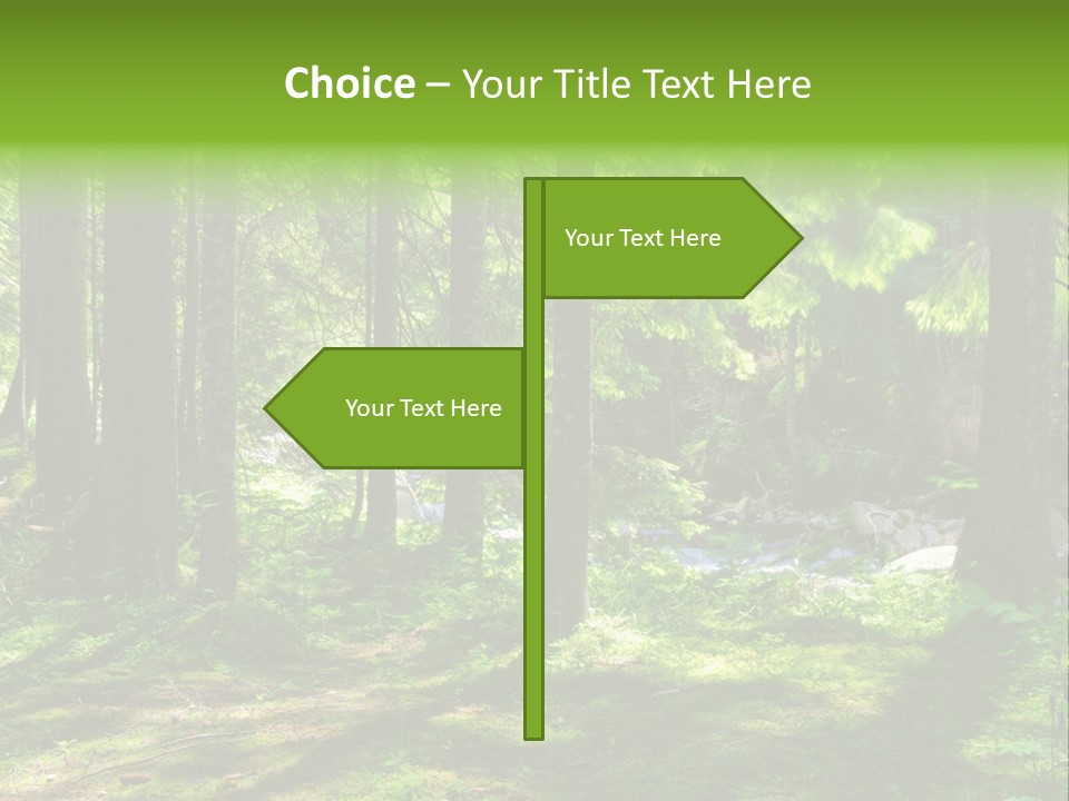 Green Uplifting Nature PowerPoint Template