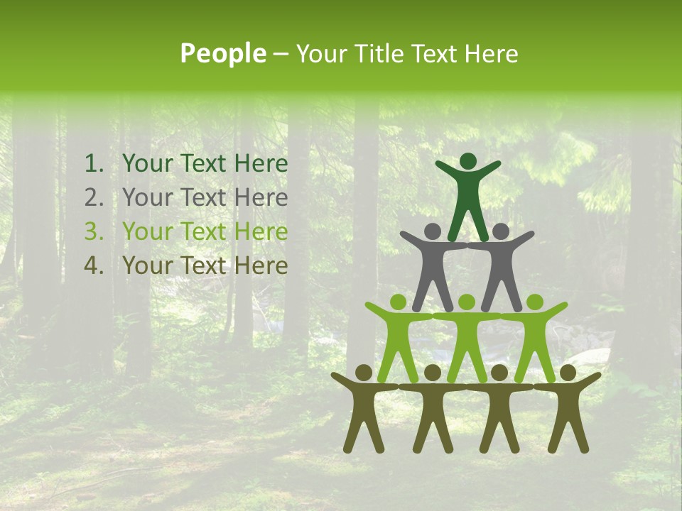 Green Uplifting Nature PowerPoint Template