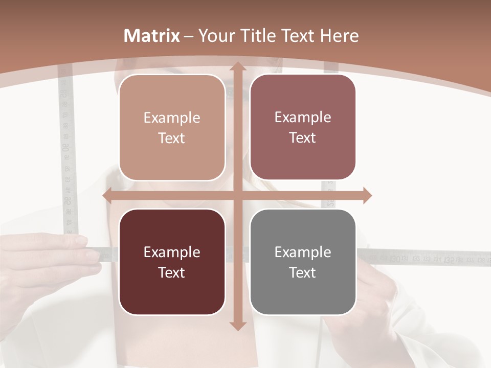 Building Male Businesswoman PowerPoint Template