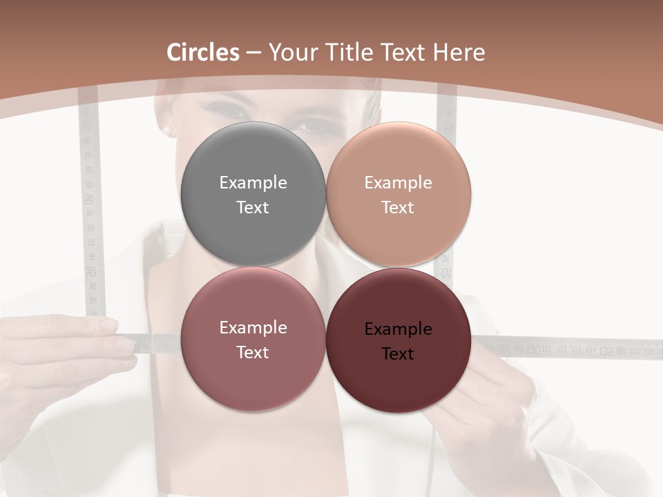 Building Male Businesswoman PowerPoint Template