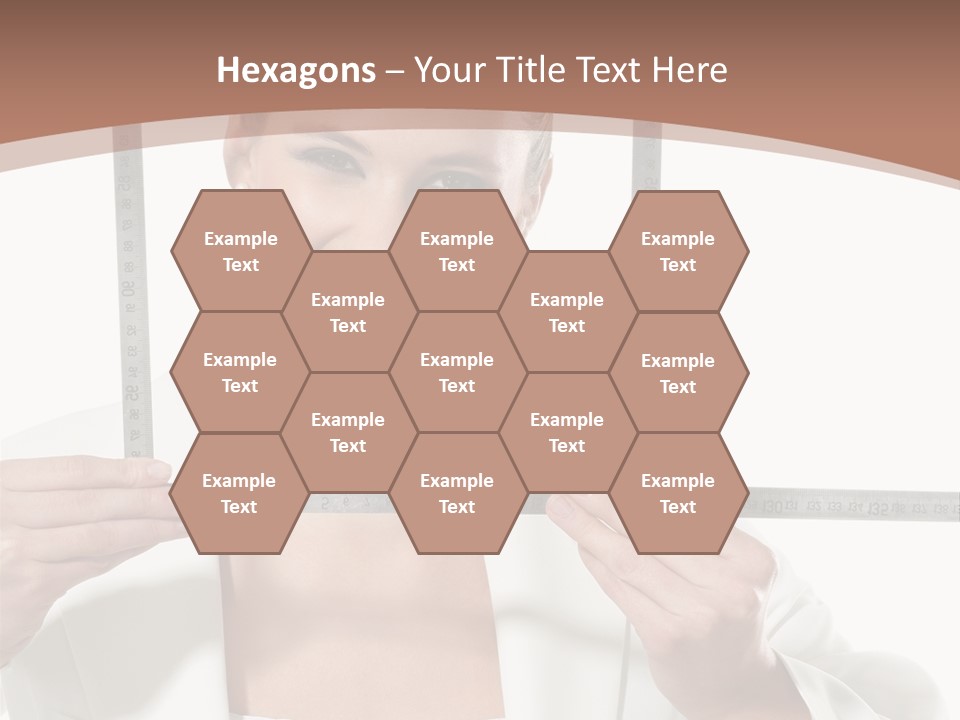 Building Male Businesswoman PowerPoint Template