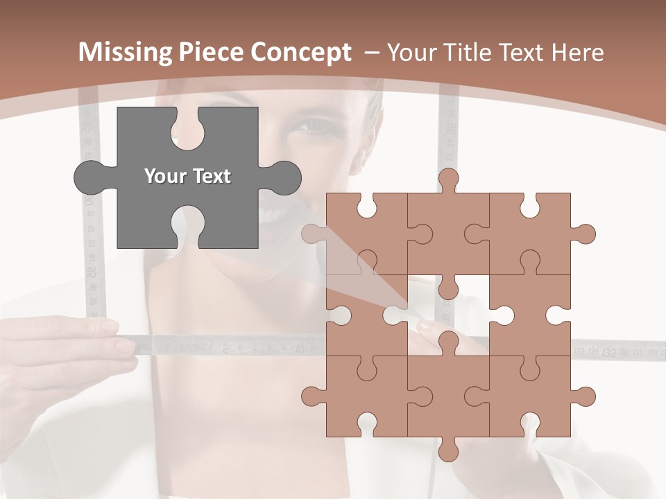 Building Male Businesswoman PowerPoint Template