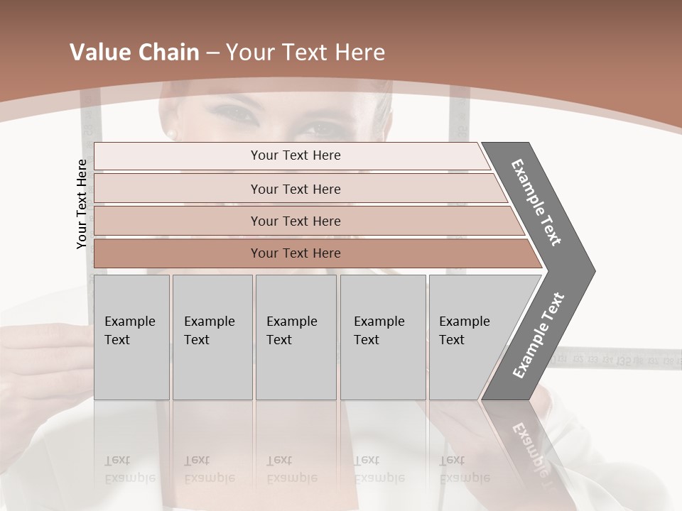 Building Male Businesswoman PowerPoint Template