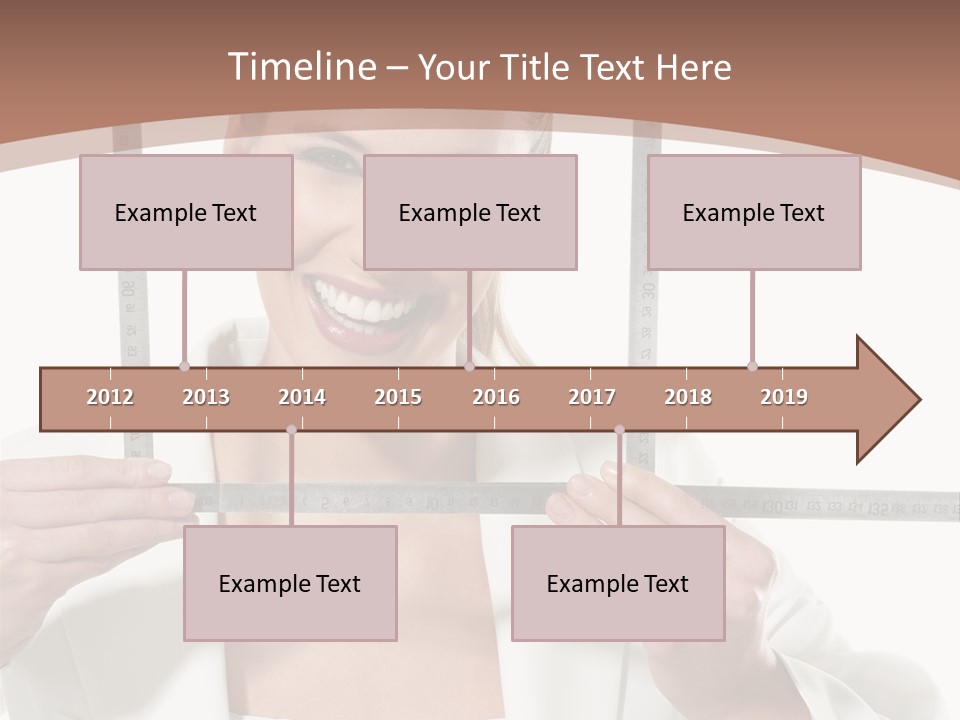 Building Male Businesswoman PowerPoint Template