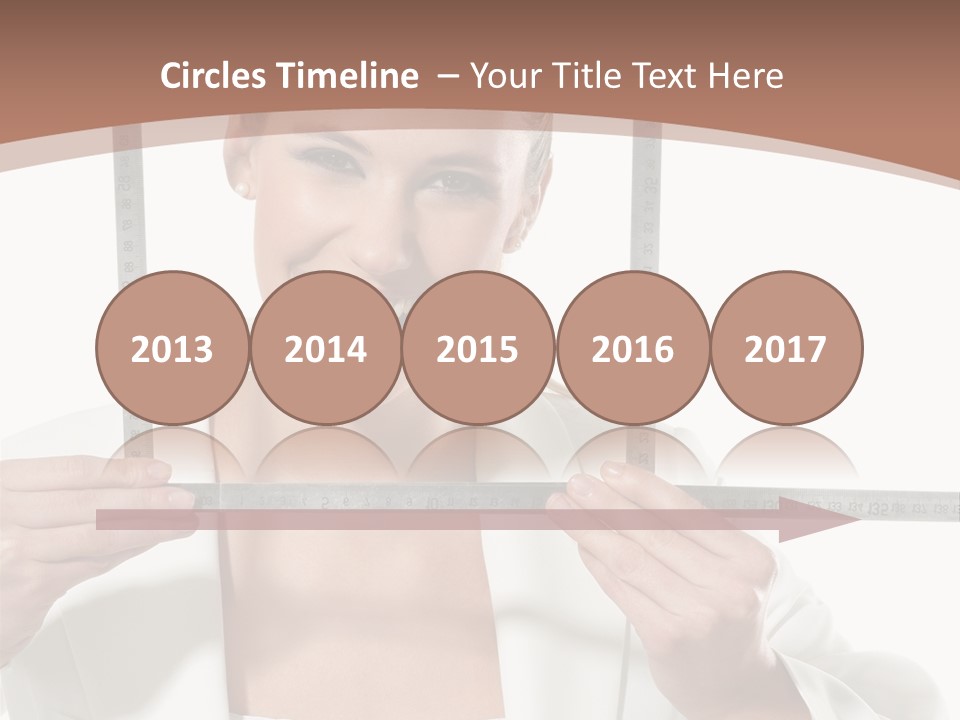 Building Male Businesswoman PowerPoint Template