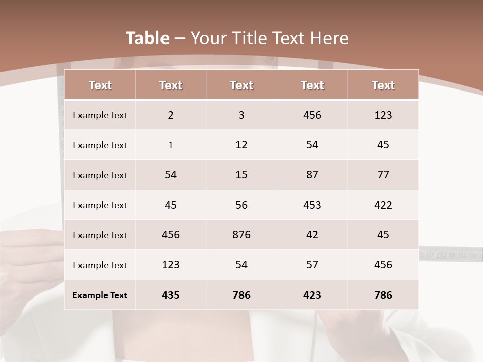Building Male Businesswoman PowerPoint Template